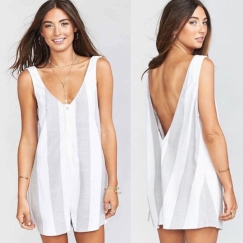 Show Me Your Mumu Ellie Romper Striped XSmall